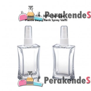 Plastik Spreyli CAM PARFÜM ŞİŞESİ 30ml Kod: 400