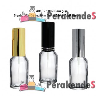Alüminyum Spreyli Cam Parfüm Şişesi 10ml Kod: 4010