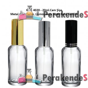 Alüminyum Spreyli CAM PARFÜM ŞİŞESİ 20ml Kod: 4020