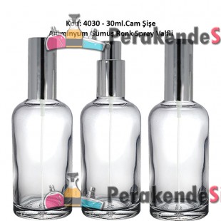 Alüminyum Spreyli CAM PARFÜM ŞİŞESİ 30ml Kod: 4030