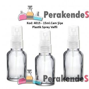 Plastik Spreyli CAM PARFÜM ŞİŞESİ 15ml Kod: 4015