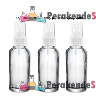 Plastik Spreyli CAM PARFÜM ŞİŞESİ 20ml Kod: 4020