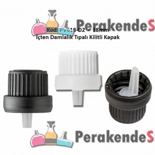 Damlalıklı Tıpalı Kilitli Kapak 18mm Kod: PV618 D-2