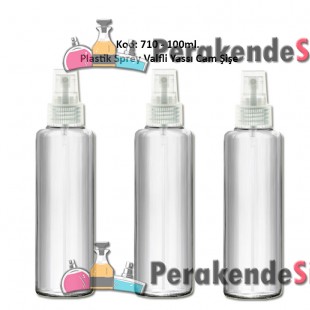 PARFÜM ve KOLONYA ŞİŞESİ YASSI DİZAYN 100ml Kod: 710