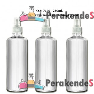 PARFÜM ve KOLONYA ŞİŞESİ YASSI DİZAYN 250ml Kod: 7140