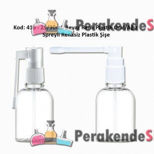 Ağız Spreyli Plastik Şişe 25/30ml Kod: 416 