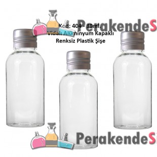 25/30ml ALÜMİNYUM KAPAKLI PLASTİK ŞİŞE Kod: 404