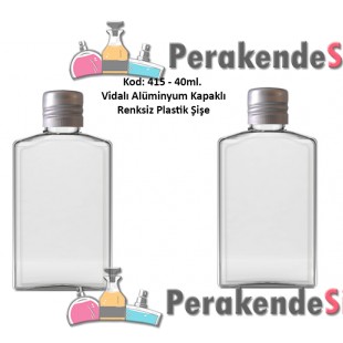 40ml ALÜMİNYUM KAPAKLI PLASTİK ŞİŞE Kod: 415 
