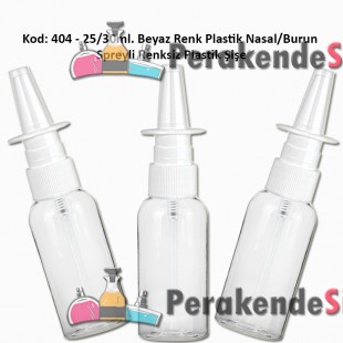 Burun Spreyli Plastik Şişe 25/30ml Kod: 404