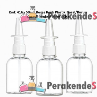 Burun Spreyli Plastik Şişe 50ml Kod: 416