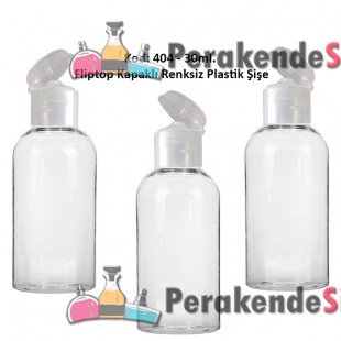 FLIPTOP - ÇITÇIT KAPAKLI PLASTİK ŞİŞE 30ml Kod: 404 