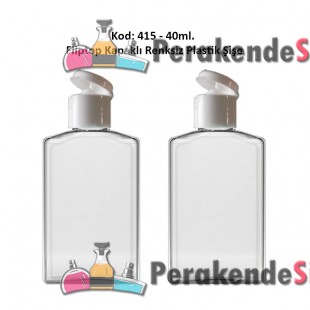 FLIPTOP - ÇITÇIT KAPAKLI PLASTİK ŞİŞE 40ml Kod: 415 