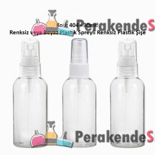 Plastik Parfüm Şişesi Plastik Spreyli 30ml Kod: 404 