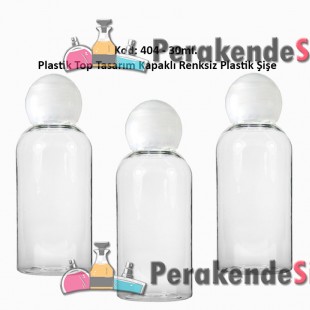 TOP KAPAKLI PLASTİK ŞİŞE 30ml Kod: 404