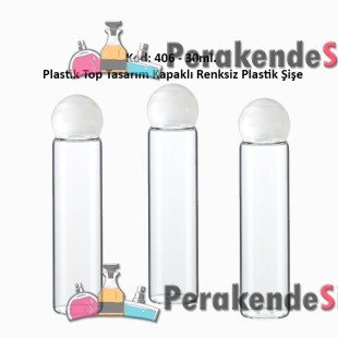 TOP KAPAKLI PLASTİK ŞİŞE 30ml Kod: 406 
