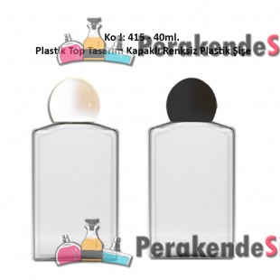 TOP KAPAKLI PLASTİK ŞİŞE 40ml Kod: 415 