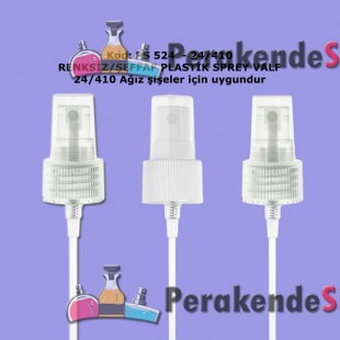 24/410 RENKSİZ PLASTİK SPREY VALF Kod: PS-524 