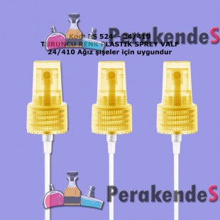 24/410 TURUNCU RENK PLASTİK SPREY VALF Kod: PS-524 