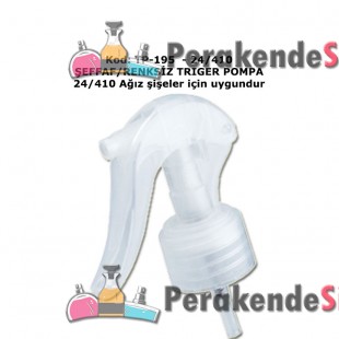 Triger Tetik Pompa Renksiz/Buz Beyazı 24/410
