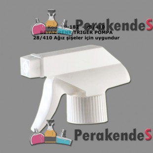 Triger Tetik Pompa Beyaz Renk TP-182 28/410 